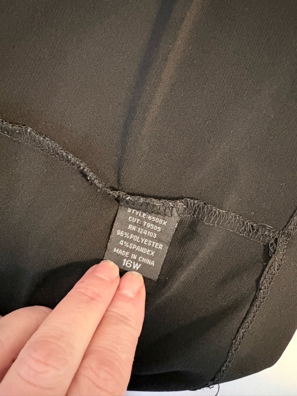 True Envy Black Ruffle Neck Open Front Top 16W Career Stretch - Picture 5 of 7